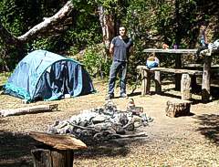 Camping en La Playita El Bolson