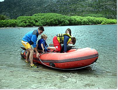 Desemboque del Rio Epuyen en Lago Puelo