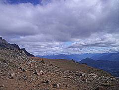 Vista desde la ladera del Piltriquitron, a gran altura