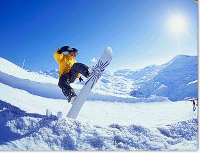 Snowboard en Perito Moreno, El Bolson