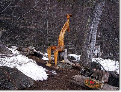 Escultura de El Bolsque Tallado de El Bolson