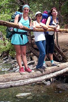 Arroyos en el camino al refugio del Cajon del Azul El Bolson