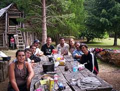 Mesa cerca del granero del Cajon del Azul